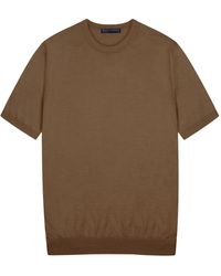 Paul James Knitwear - Superfine Merino Silk Bellini Short Sleeve Jumper - Lyst