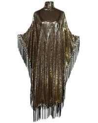 Jennafer Grace - Midnight Cabaret Mock Neck Caftan Kaftan Dress With Slip - Lyst