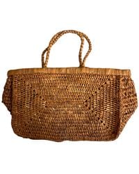 Zanatany Concepts - Clipa- Small Caramel Raffia Bag - Lyst