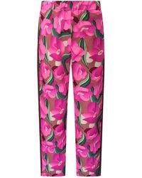 Perlavera - Sage Peony Pull On Pant With Tape On Side Seam - Lyst