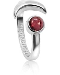 The Jewellery Store London - Adjustable January Protection Birthstone Ring - Lyst