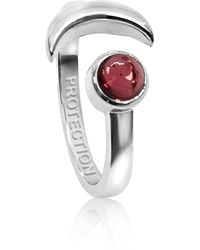 The Jewellery Store London - Adjustable January Protection Birthstone Ring - Lyst
