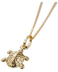 Posh Totty Designs - Gold Turtle Pendant Necklace - Lyst