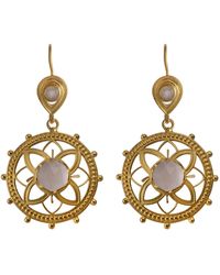 Emma Chapman Jewels - Bali Rose Quartz Dangle Earrings - Lyst