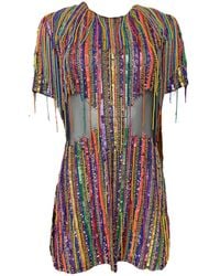 Any Old Iron - Hand-Beaded Fringe Dress - Lyst