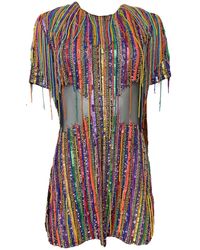 Any Old Iron - Hand-Beaded Fringe Dress - Lyst