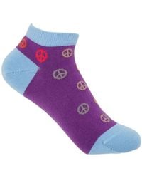 Peper Harow - Made in England - Peace Trainer Socks – - Lyst