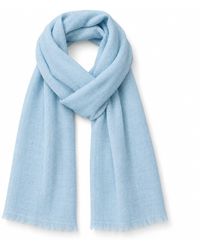 Stovaria - Sky Cashmere Handwoven Scarf - Lyst