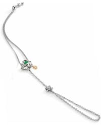 Unaloe - Sterling Rose Hand Chain With Emerald – Contemporary Luxury Jewelry For - Lyst