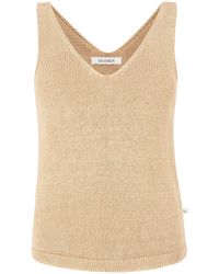 SALANIDA - Neutrals Mare 100% Linen Tank Top Sand - Lyst