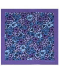 lords of harlech - Hudson Dense Floral Merino Handkerchief Pocket Square - Lyst