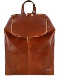 Time Resistance - Cognac Leather Backpack - Lyst
