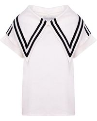 Larisa Dragna - Sailor Top With Removable Collar - Lyst