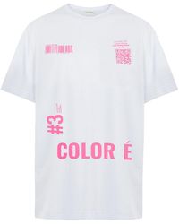 Nocturne - Pink Printed Oversized T-shirt - Lyst