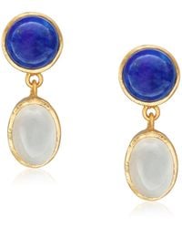 Preeti Sandhu - Lapis & Moonstone Earring - Lyst