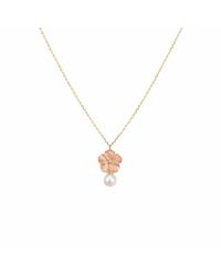 Agora Jewellery - Bavella Mini Round Pearl Necklace - Lyst