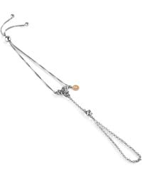 Unaloe - Sterling Minimal Hand Chain – Designer Slave Bracelet Jewelry For - Lyst