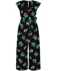 Emily and Fin - Nora Black Summer Fruits Jumpsuit - Lyst