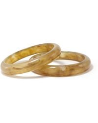 Hye Jane Jewelry - Acacia Marbled Resin Duo Bangle Set - Lyst