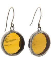 Laura Daili - Full Moon Mirror Earrings - Lyst