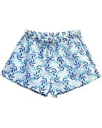 Lime Tree Design - Leaf & Bud Sleep Shorts - Lyst