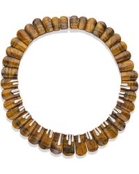 The Jewelz - Wild Instinct – Tiger's Eye Fan Collar Necklace - Lyst