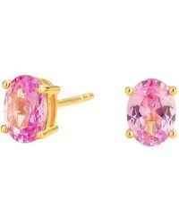 Juvetti - Ovo Earrings Set With Sapphire - Lyst