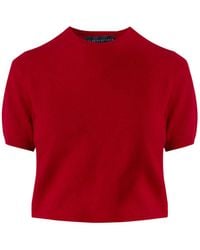 Helen Mcalinden - Gemma Ruby Cashmere Crew Neck T-Shirt - Lyst