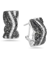 Artisan - Diamond Wave Huggie Earrings - Lyst