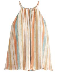 Paisie - Halter Neck Plisse Top With Belt - Lyst