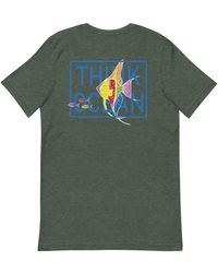Anchor and Crew - Forest Think Ocean Fish Fluorescence Cotton Embroidered T-Shirt - Lyst
