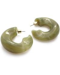 Hye Jane Jewelry - Marbled Rena Resin Hoops - Lyst