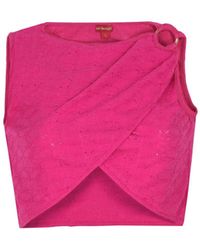No'design - Myth Buckle Detail Crop Top - Lyst