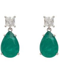 LÁTELITA London - Rosa Colombian Emerald Drop Earrings - Lyst