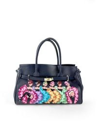 Maison Rubaiyat - Bobbie Hand-Painted Leather Structured Tote Bag – Moulin Rouge - Lyst