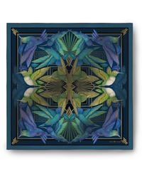 Emily Carter - The Midnight Hummingbird Silk Pocket Square - Lyst