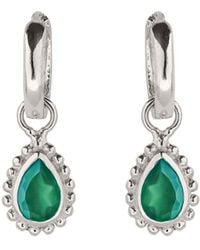Charlotte's Web Jewellery - May Birthstone Sterling Huggie Hoops - Lyst
