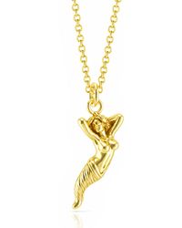 Unaloe - Blindfolded Goddess Lucky Horn Necklace - Lyst