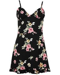 blonde gone rogue - Flower Power Mini Dress, Upcycled Viscose - Lyst