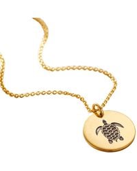 Posh Totty Designs - Plated Turtle Spirit Animal Necklace - Lyst
