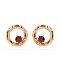 Onia - Round Ruby Donut Studs - Lyst