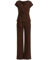 Nuvv Collection - Elegant Draped Blouse & Palazzo Trouser Set – Effortless Sophistication - Lyst