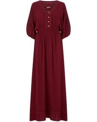 Raffya - Somerton Kaftan Style Embroidered Maxi Dress - Lyst