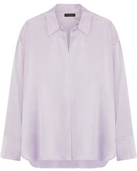 The Summer Edit - Audrey Oversized Silk Shirt - Lyst