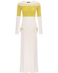 Andreeva - Chrysanthemum Knit Dress With Swarovski Details - Lyst
