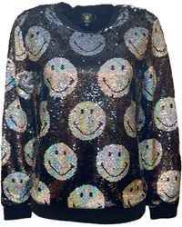 Any Old Iron - Iridescent Smiley Reversible Sequin Sweatshirt - Lyst