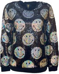 Any Old Iron - Iridescent Smiley Reversible Sequin Sweatshirt - Lyst