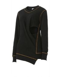 Gao Republic - Sweatshirt Longline Cut-Out Jersey - Lyst
