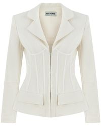 Nocturne - Double-breasted Underwire Detailed Jacket - Lyst
