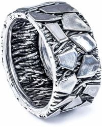 German Kabirski - Pavois Oxidized Ring With Shard Like Texture - Lyst